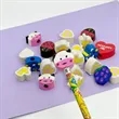Custom Shape 3D Pencil Eraser Topper Pen Cap