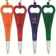 Bottle opener ballpoint pen