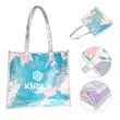 Waterproof TPU Holographic Clear Tote Bag W/ Handle