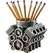 V8 Engine Block Pen Holder