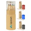 12 Color Pencil Tube with Sharpener