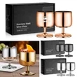 12OZ Stainless Steel Wine Glasses Set