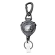 Outdoor Retractable Keychain with Carabiner Clip