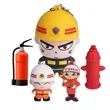 Custom Shape Creative Firefighter USB Flash Drive 4GB 128GB