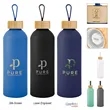25 Oz. Blaire Recycled Aluminum Bottle With Bamboo Lid An...