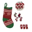 Mini Cable knitted Christmas Stocking