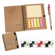 Pen Sticky Notes Flags Steno Pad Lined Spiral Bound Notebook