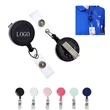 Round Retractable Badge Reel With Alligator Clip