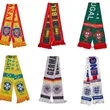 Acrylic Knitted Stadium Sports Scarf With Fringe