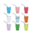 3 oz Mini Tumbler Shot Glass with Straw Lid