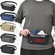 Nylon RFID Blocking Waist Belt Bag w/Adjustable Strap