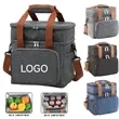 Insulated Cooler Double Layer Lunch Bag with Handle