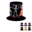 Polyester Halloween Skull Pumpkin Top Hat
