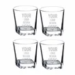 Square Rocks Glasses - Set of 4