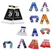 Acrylic Knitted Stadium Sports Scarf With Fringe