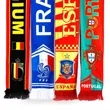 Acrylic Knitted Stadium Sports Scarf With Fringe