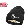 Satin Lined Knit Beanie Warm Soft Winter Hat