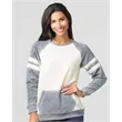 Boxercraft Women's Cozy Contrast Fleece Crewneck Pullover