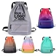Large Waterproof Sports Gym Drawstring Nylon Backpack Bag