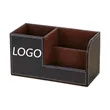 Custom Logo PU Desk Organizer Box
