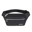2Pcs Waterproof Black Fanny Pack for Men & Women