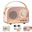 Retro Bluetooth Speaker with FM Radio and Knob Control
