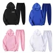 2 Piece Unisex Hoodies Sweatshirts Set