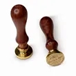 Brass Sealing Wax Stamp Head with Rosewood Handle 25mm