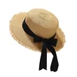 Summer Artistic Bow Flat Top Sunshade Sun Hat