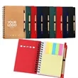 A6 Spiral Notebook with Sticky Notes and Pen Office School