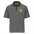 Short Sleeve Two-Tone Polos - Charcoal w/Black Collar, Men's