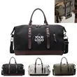 Canvas Travel Duffle Bag with Shoe Compartment Weekend Trip