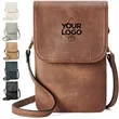 Vegan Leather Crossbody Phone Bag Multiple Colors Daily Use