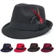 Colorful Feather Men and Women Retro Jazz Mini Hat