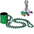 Beer Mug Shot Glass with Beaded Necklace, 1oz.