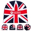 Patriotic Flag Knit Beanie Warm Winter Hat for Events