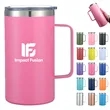 24oz Insulated Travel Mug Stainless Steel Double Wall Handle