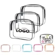 PVC Zippered Clear Toiletry Carry Pouch