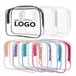 PVC Zippered Clear Toiletry Carry Pouch