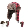 Plaid Aviator Trapper Hat Trooper Ear Flaps
