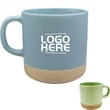Two Tone Matte And Glossy Star Design Ceramic Coffee Mug