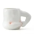 Pinch Shaped Ceramic Coffee Mug