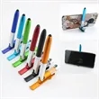 4-in-1 Folding Cell Phone Holder LED Stylus Ballpoint Pen