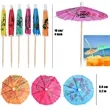 Paper Cocktail Umbrella With Wooden Pick 3.27"