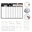 16"L X 11"W Reusable Wall Mounted Dry Erase Monthly Calendar