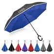 Inverted Reverse Umbrella with C-Shaped Handle