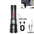 Rechargeable Plastic Multifunction LED Flashlight w/Lanyard