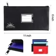 Leather Coin Purse Zipper Bag Pencil Case File Pouch