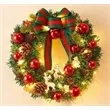16 Inch Christmas Wreath with LED Lights in Stock