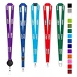 Custom Polyester Lanyard Combo with Retractable Badge Reel